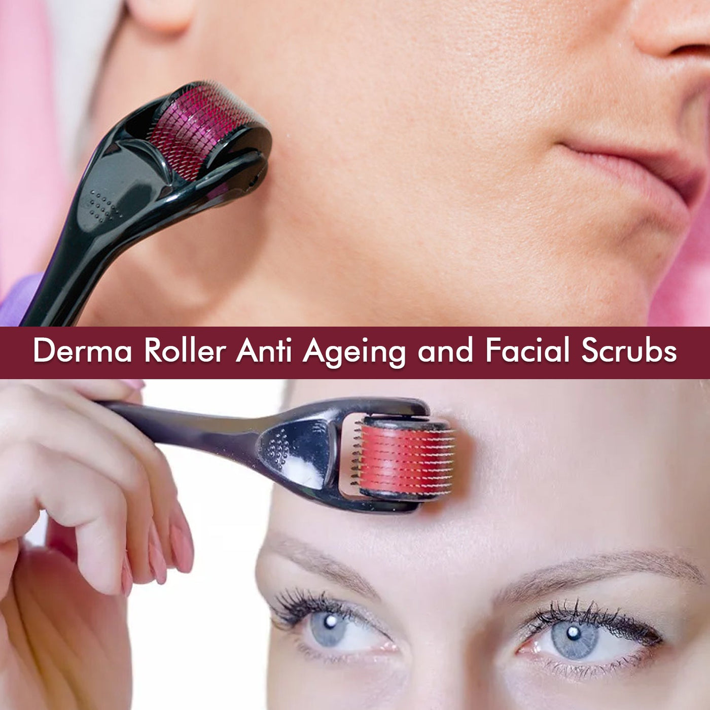 Derma Roller Anti Ageing And Facial Scrubs  Polishes Scar Removal Hair Regrowth (0.75mm)