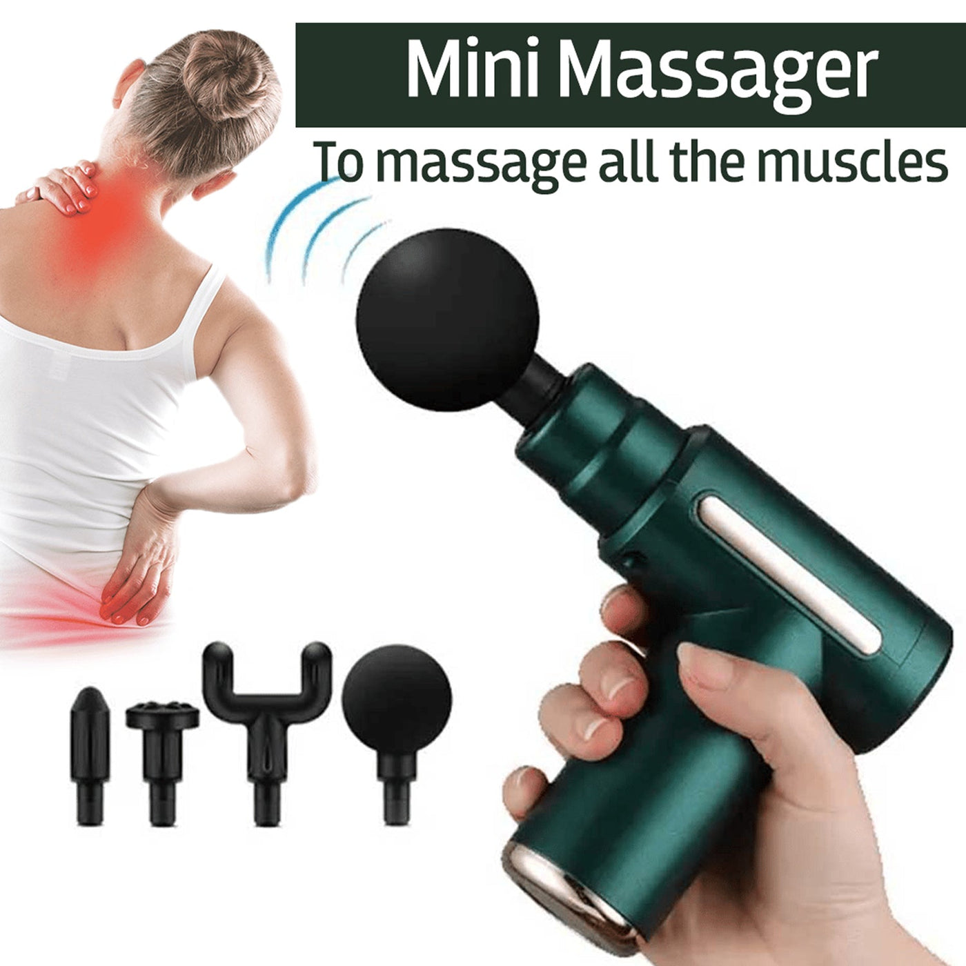 Deep Tissue Percussion Body Massage Machine For Pain Relief