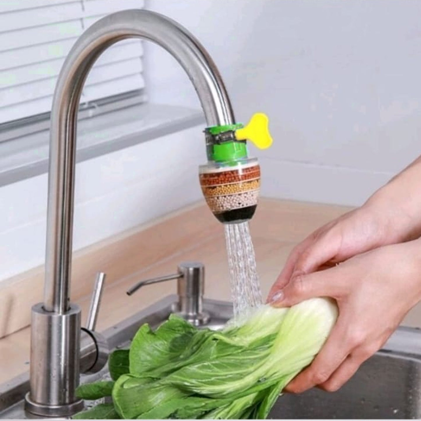 Water Faucet Clean Purifier Filter Cartridge Water Tap Upgrade Universal Interface Faucet Filter (Six Layer Purifier)